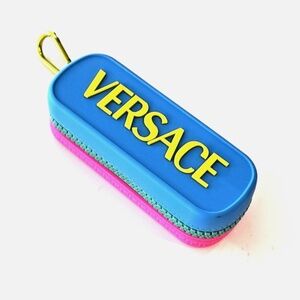 Versace Beach Line Limited Edition Eyeglasses Case With Gold Carabiner